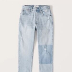 Abercrombie & Fitch- Women's- Curve Love High Rise Mom Jeans- Size 27 Short